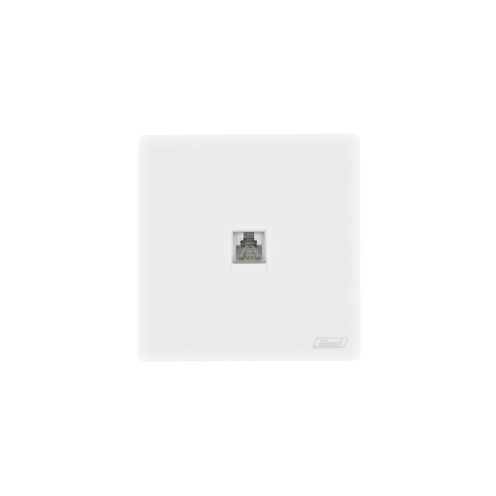 Himel Altivo 1 Gang Telephone Socket White