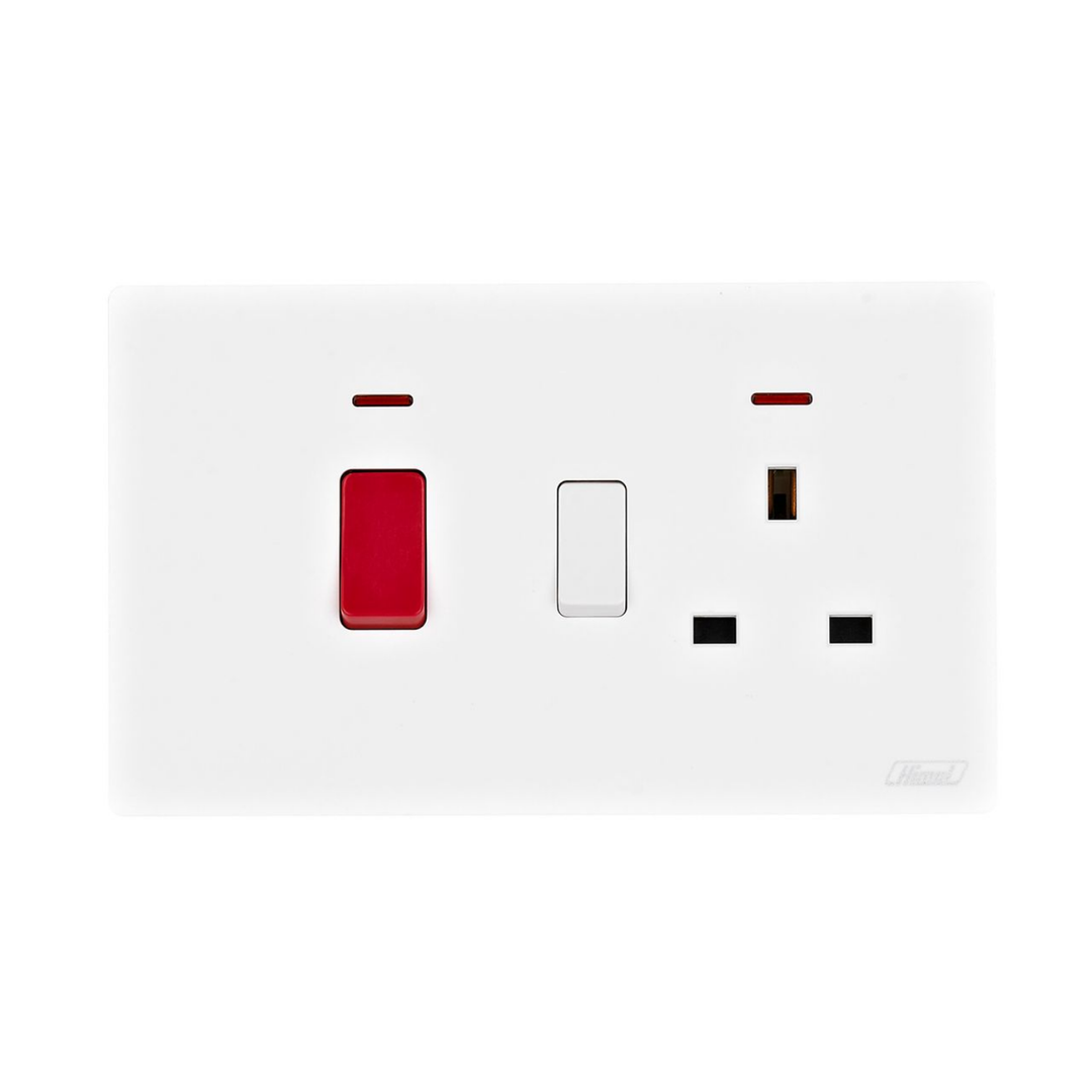 Himel Altivo Cooker Control Unit with 13A Socket & Indicator White