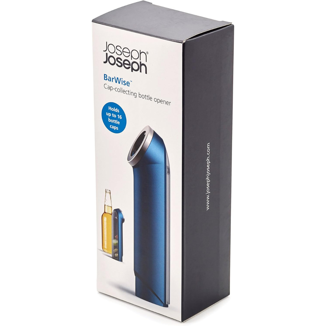 Joseph Joseph Bar Wise Cap Collecting Bottle Opener - Blue - Red Rhino