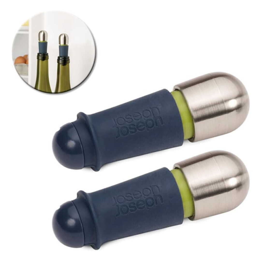 Joseph Joseph Bar Wise Twist-lock Wine Stoppers 2pc set - Red Rhino