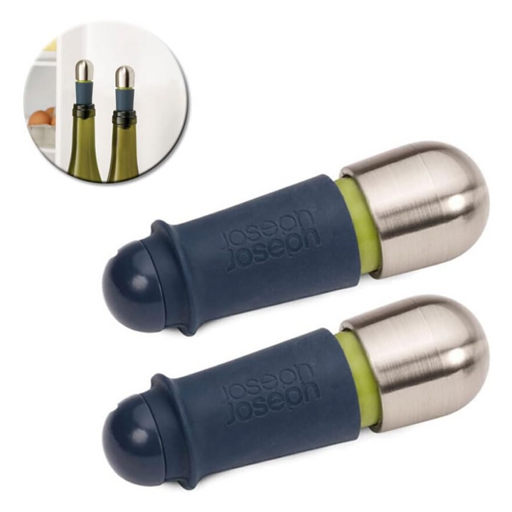Joseph Joseph Bar Wise Twist-lock Wine Stoppers 2pc set - Red Rhino
