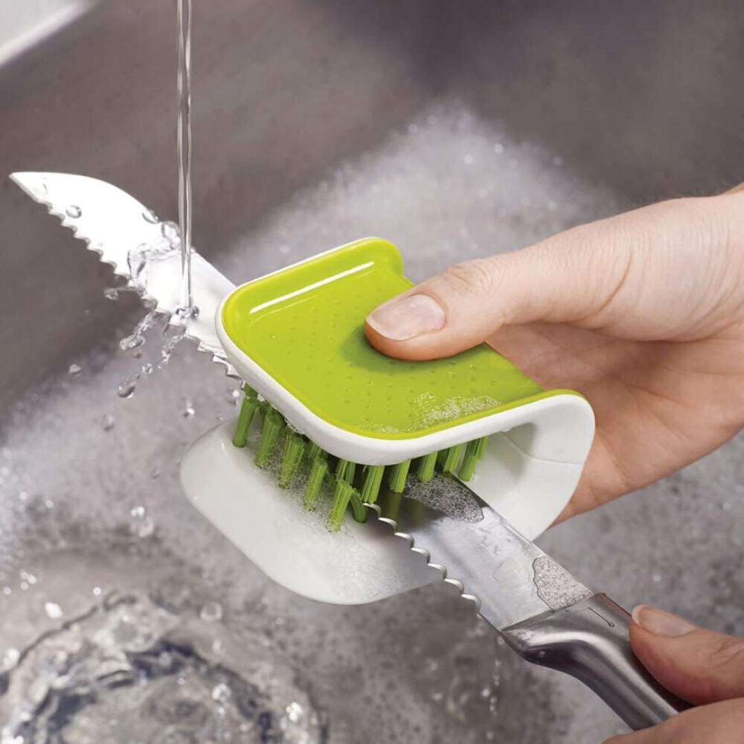 Joseph Joseph BladeBrush Knife Cleaner - Green - Red Rhino