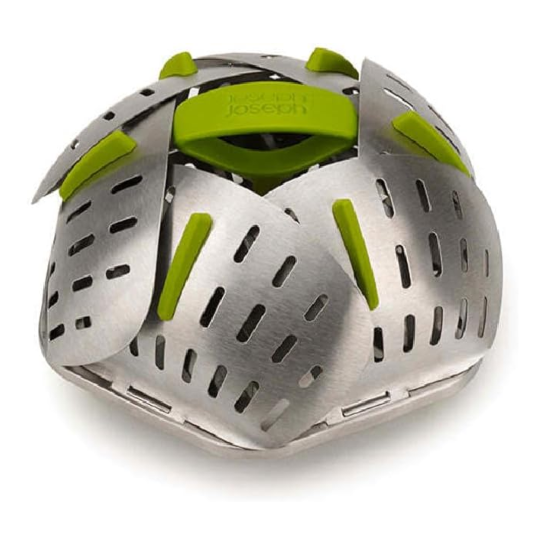 Joseph Joseph Bloom Steel Steamer Basket (Green) - Red Rhino