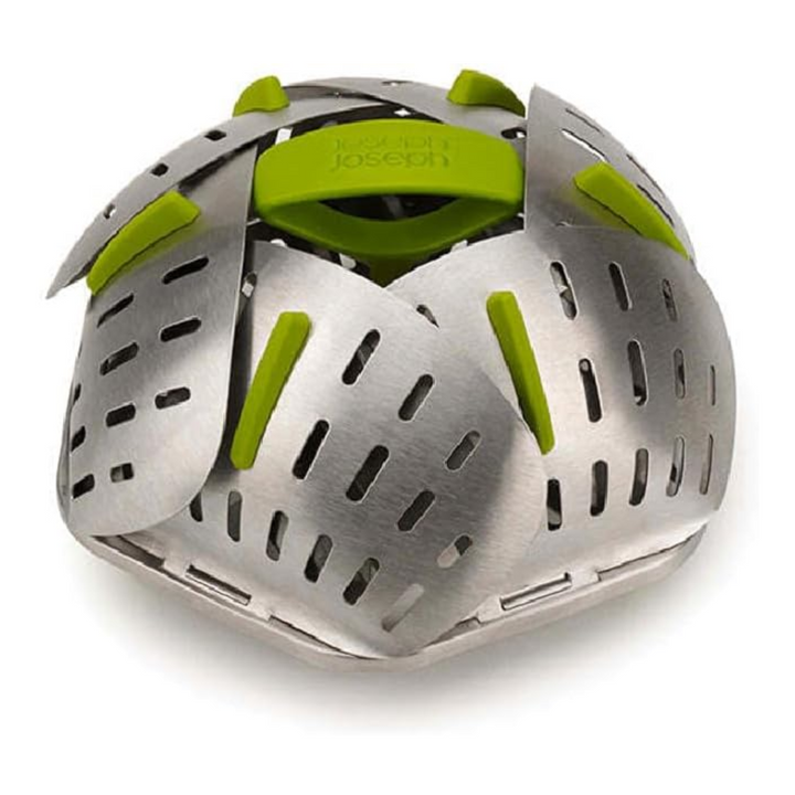Joseph Joseph Bloom Steel Steamer Basket (Green) - Red Rhino