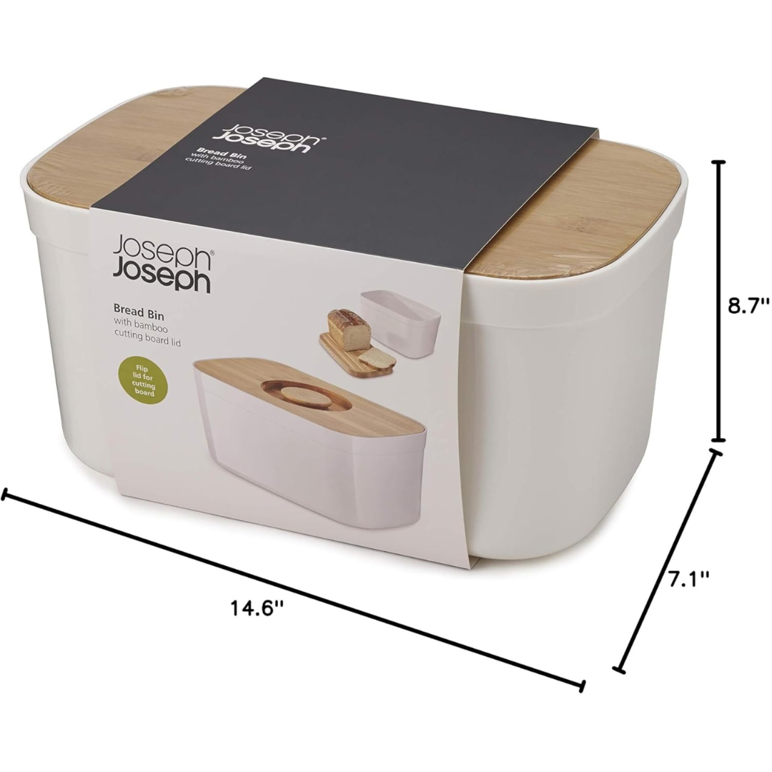 Joseph Joseph Bread Bin White - Red Rhino