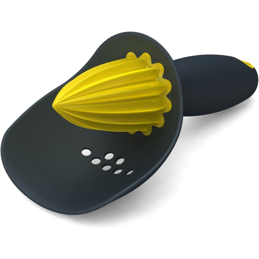 Joseph Joseph Catcher Citrus Reamer (Grey/Yellow) - Red Rhino
