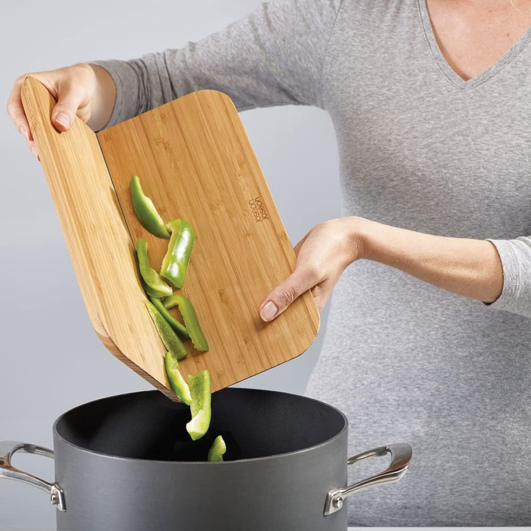Joseph Joseph Chop 2 Pot Bamboo Large - Red Rhino
