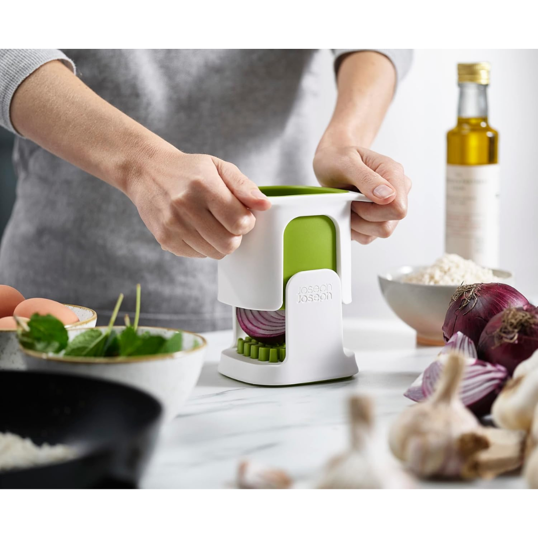 Joseph Joseph ChopCup Vegetable Dicer - White - Red Rhino
