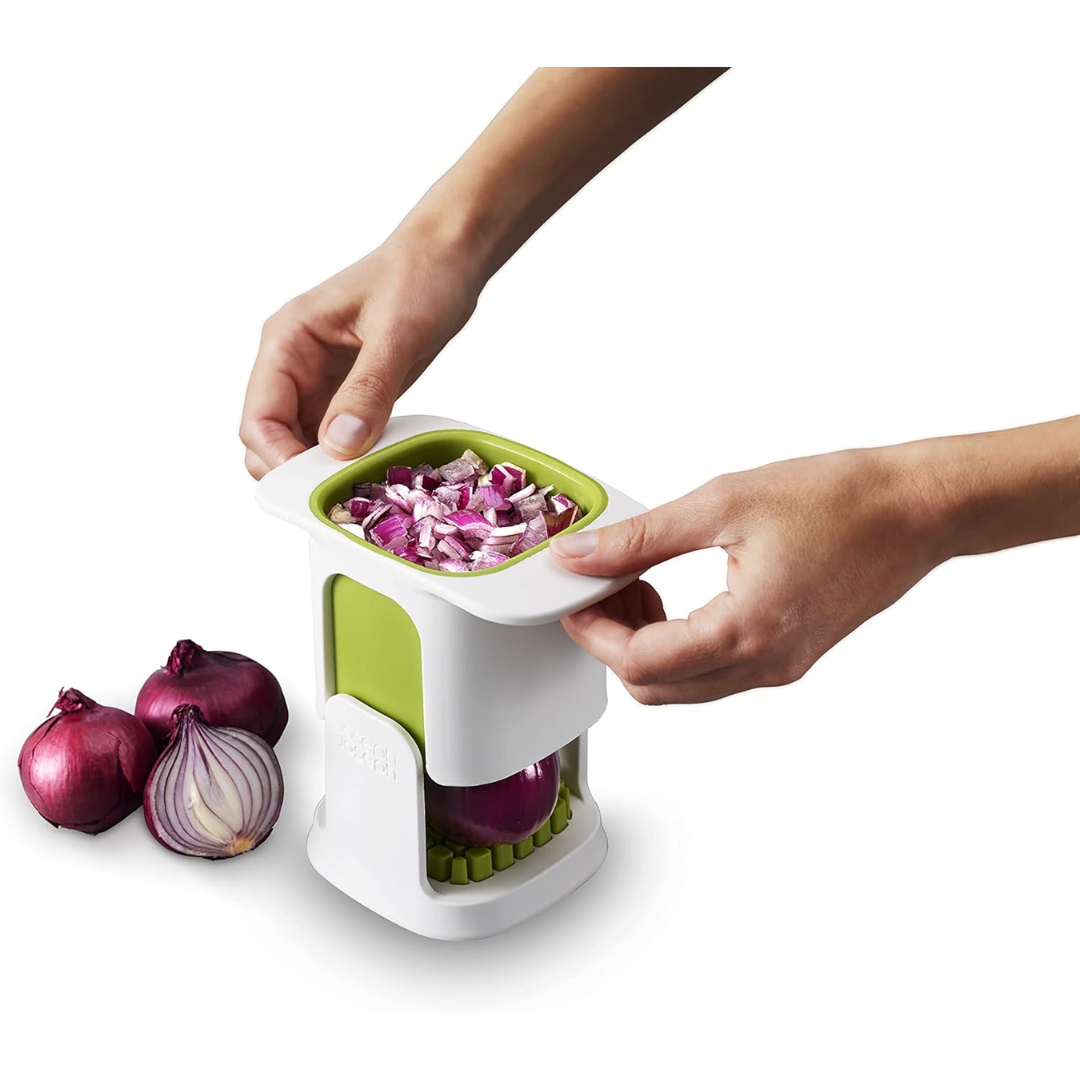 Joseph Joseph ChopCup Vegetable Dicer - White - Red Rhino