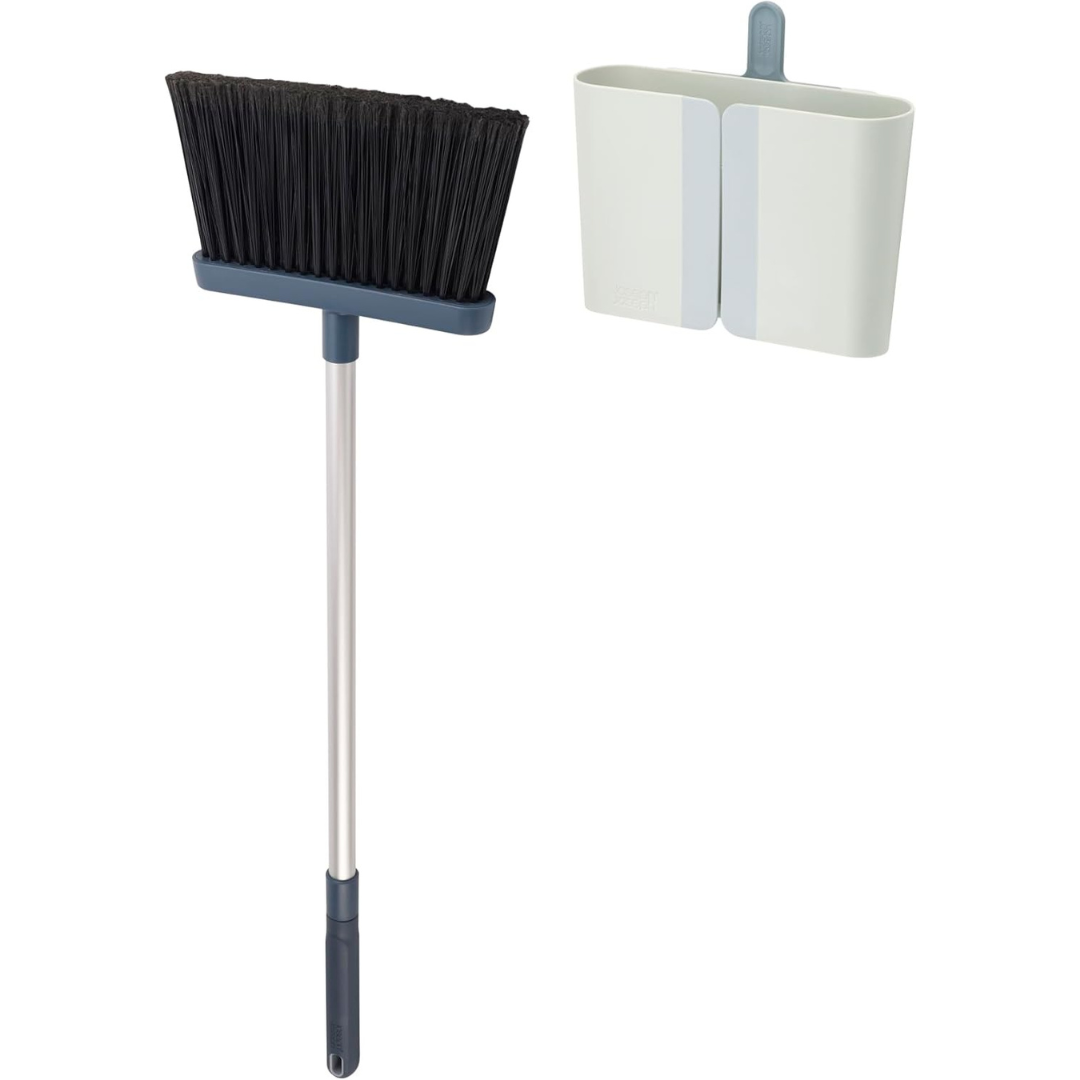 Joseph Joseph CleanStore Broom Longbristle (Blue) - Red Rhino