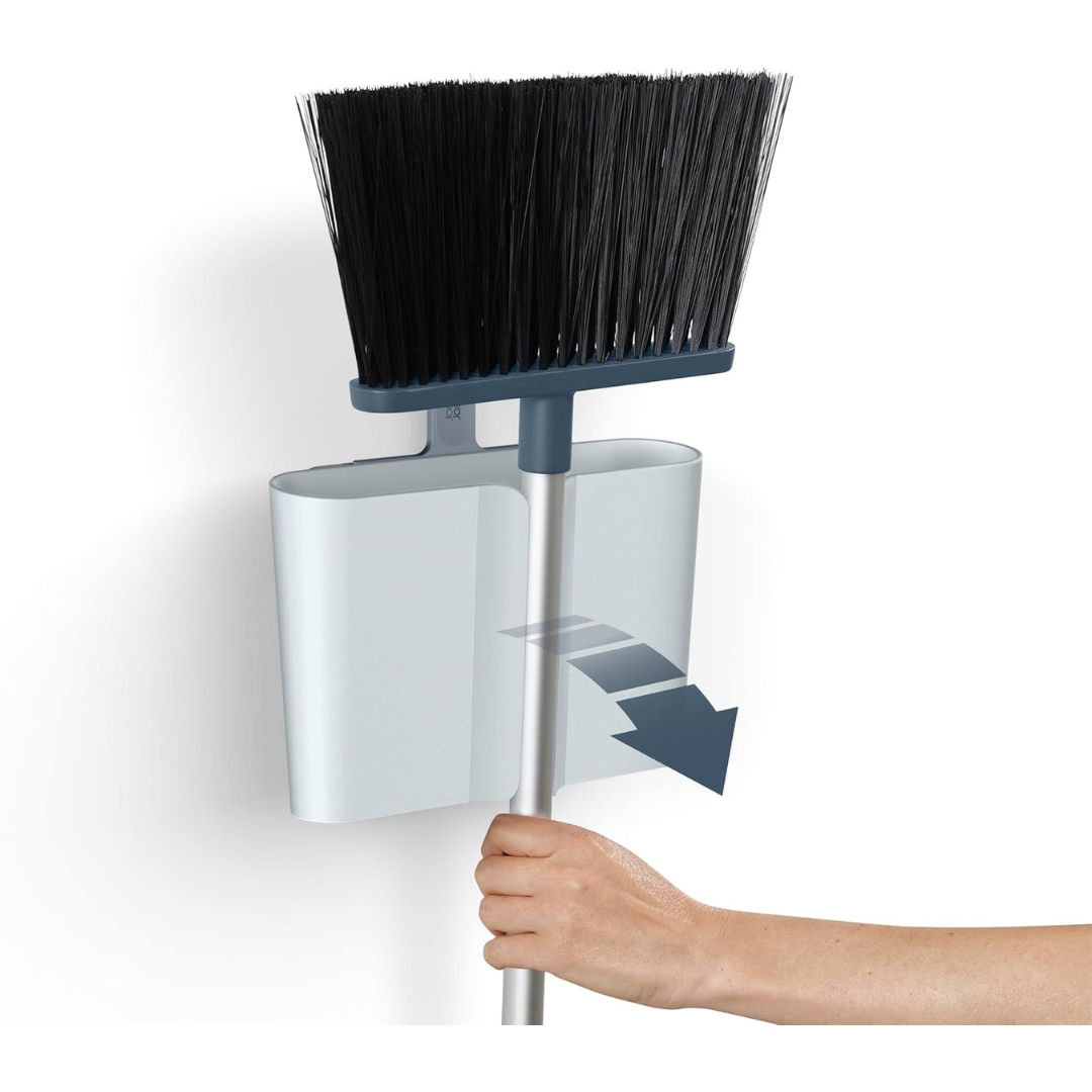 Joseph Joseph CleanStore Broom Longbristle (Blue) - Red Rhino