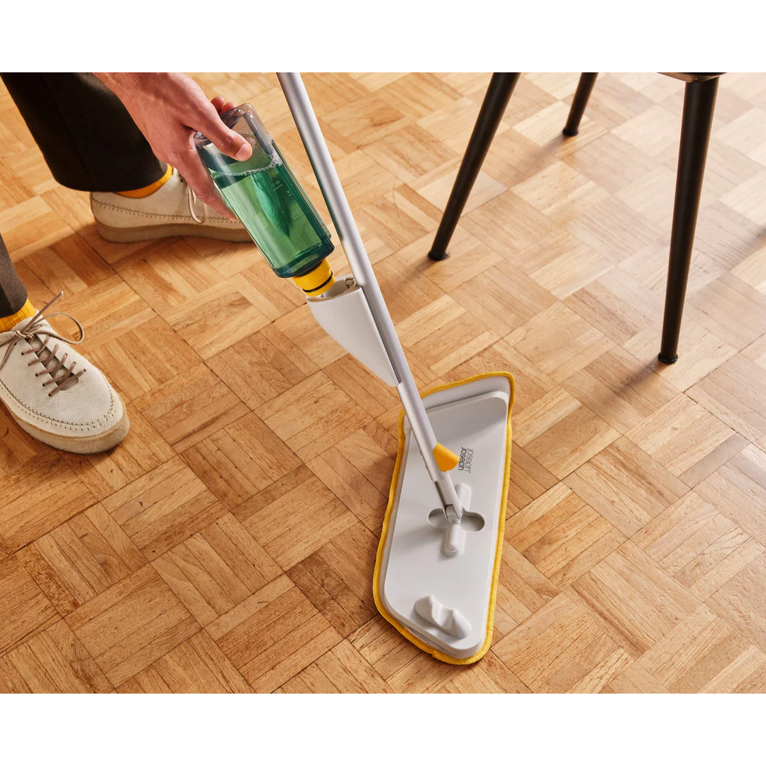 Joseph Joseph CleanTech Spray Mop with Scrubbing Pad - Red Rhino