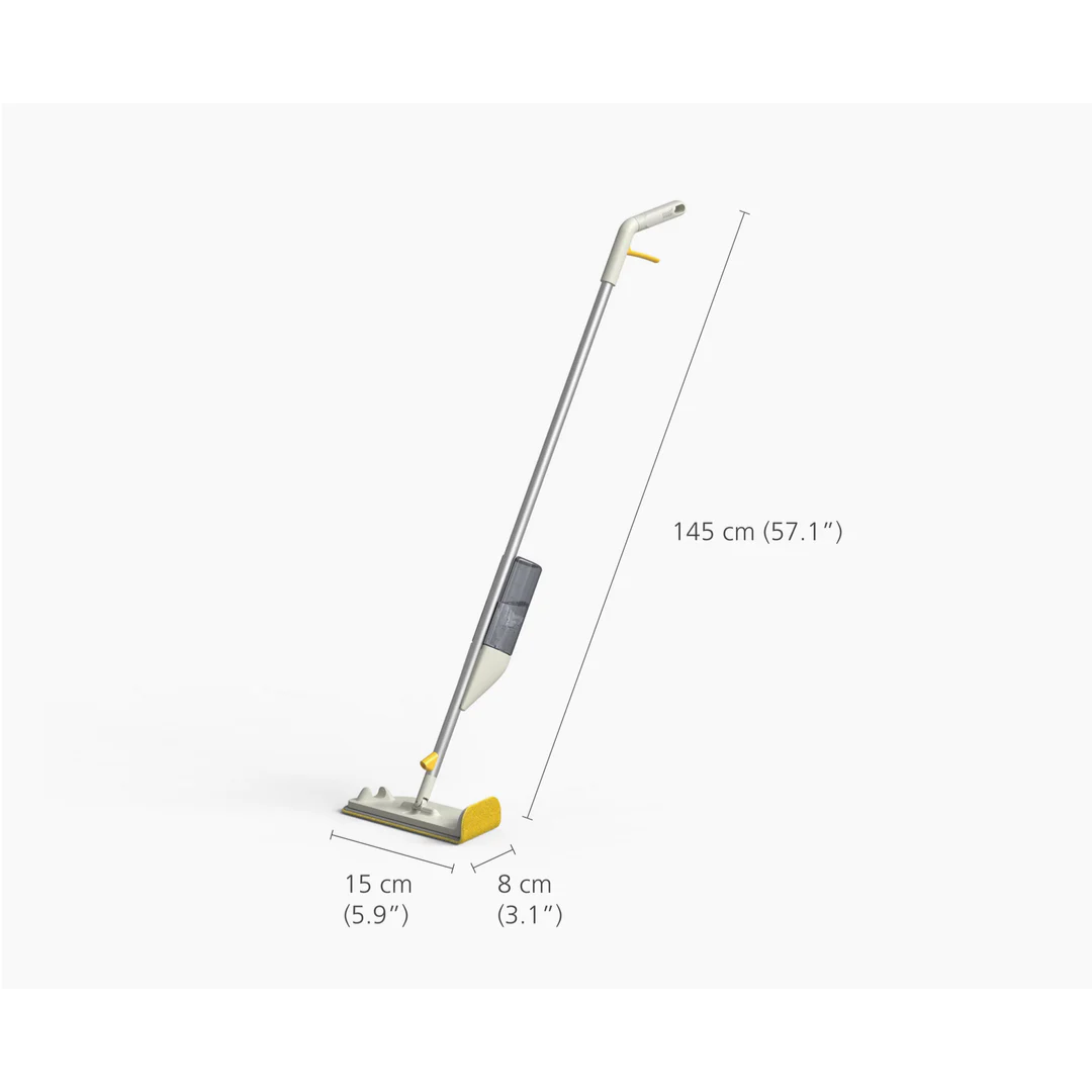Joseph Joseph CleanTech Spray Mop with Scrubbing Pad - Red Rhino
