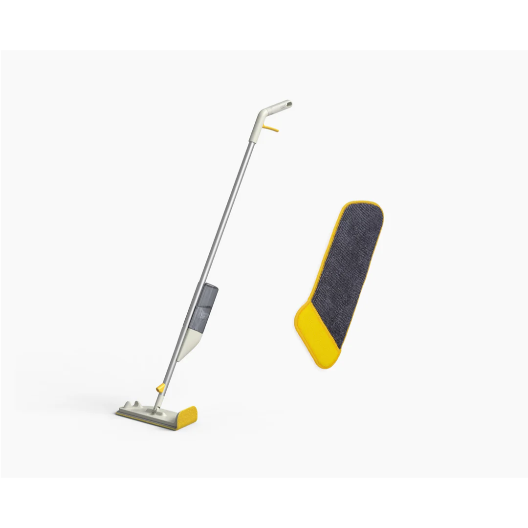 Joseph Joseph CleanTech Spray Mop with Scrubbing Pad - Red Rhino