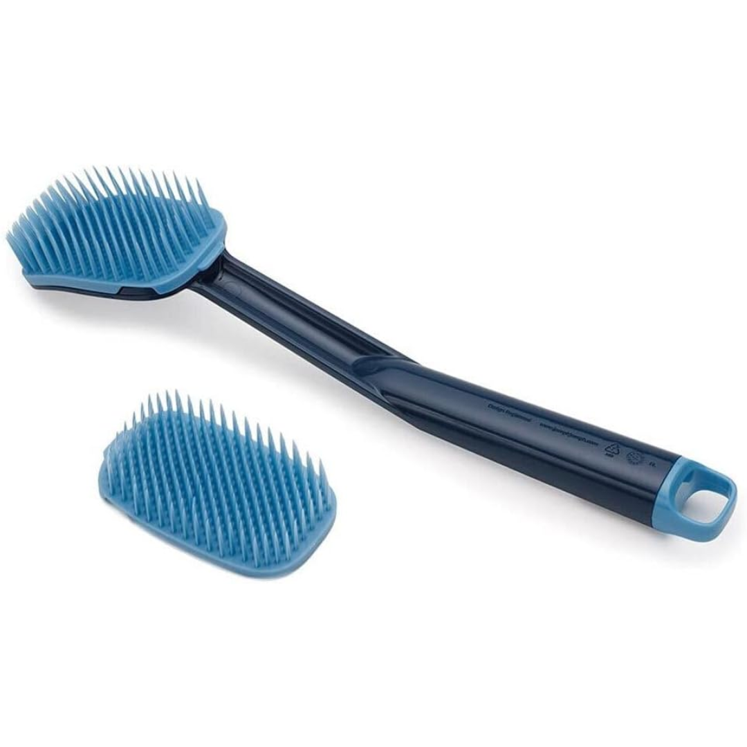 Joseph Joseph CleanTech Washing-up Brush & Scrubber Set - Blue - Red Rhino