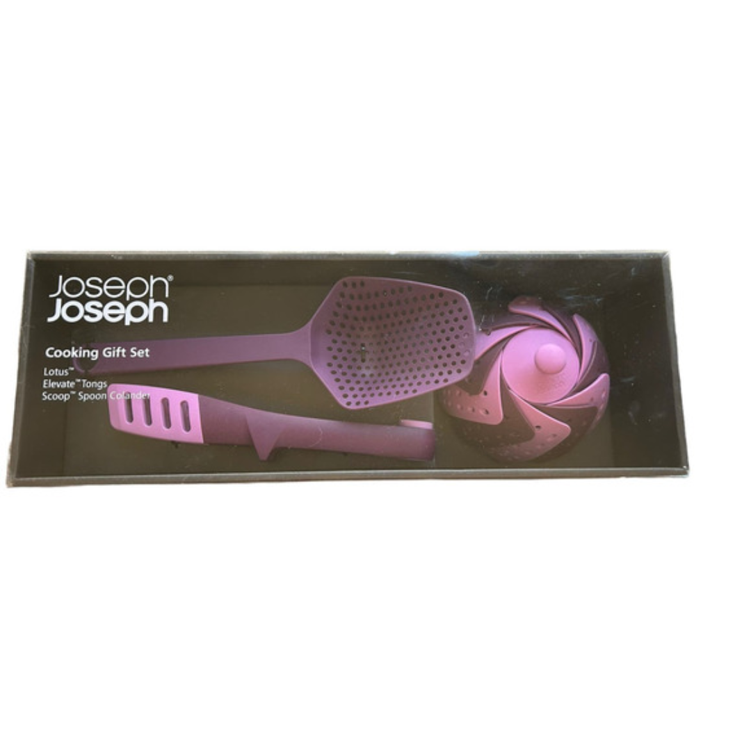 Joseph Joseph Cooking Gift Set (Elevate Tongs, Scoop, Lotus) - Red Rhino