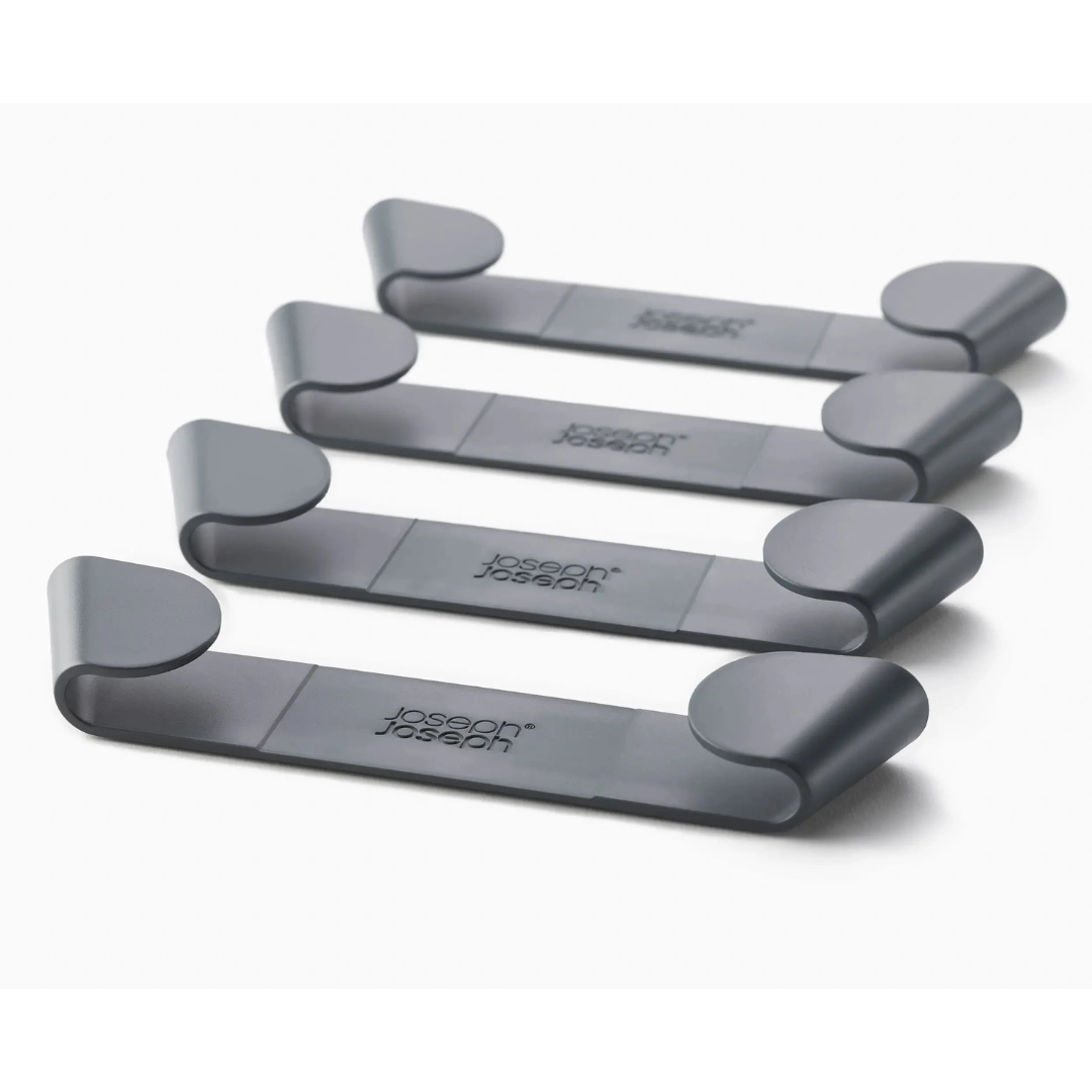 Joseph Joseph Cupboard Store Set of 4 In-cupboard Pan Lid Holders - Red Rhino
