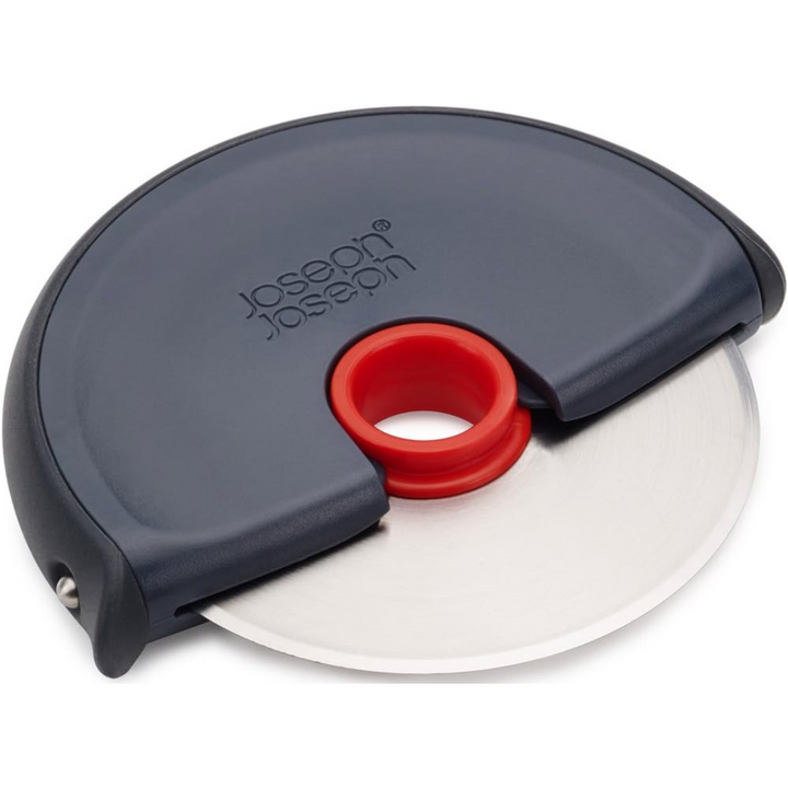Joseph Joseph Disc Easy-clean Pizza Wheel - Grey/Red - Red Rhino