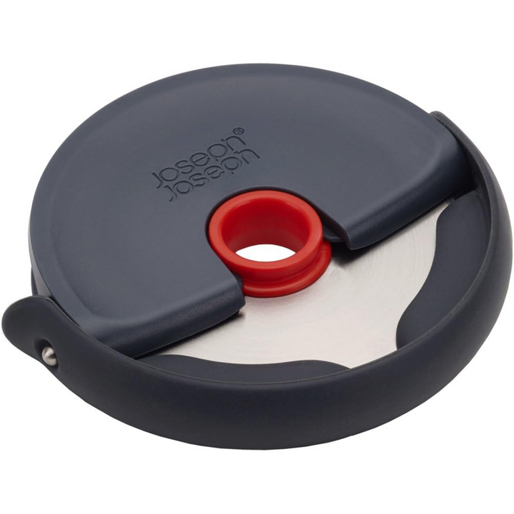 Joseph Joseph Disc Easy-clean Pizza Wheel - Grey/Red - Red Rhino