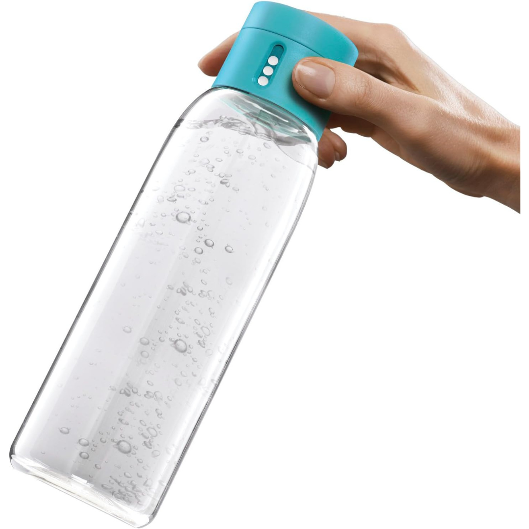 Joseph Joseph Dot Hydration Tracking Water Bottle 600ml - Turquoise