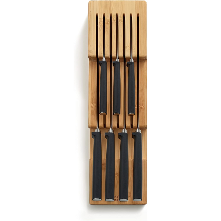Joseph Joseph Drawer Store Bamboo 2tier Knife Organiser - Red Rhino