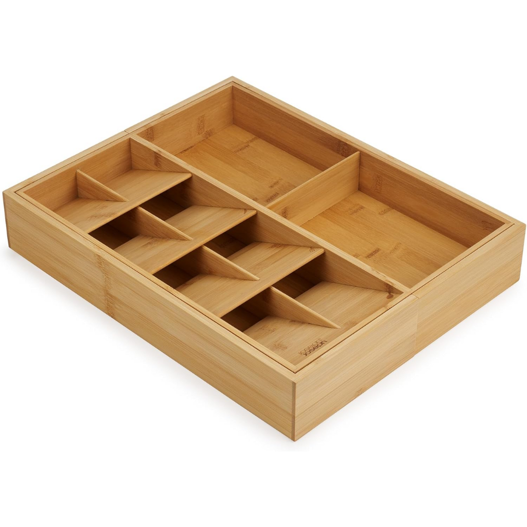 Joseph Joseph DrawerStore Bamboo Cutlery & Utensil Organiser - Red Rhino