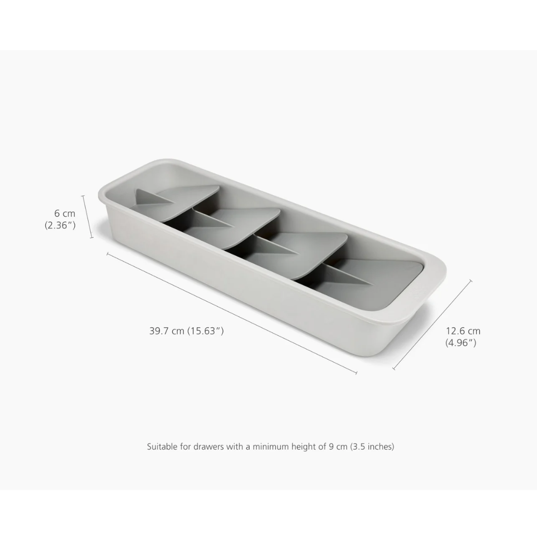 Joseph Joseph DrawerStore Compact Cutlery Organiser - Red Rhino