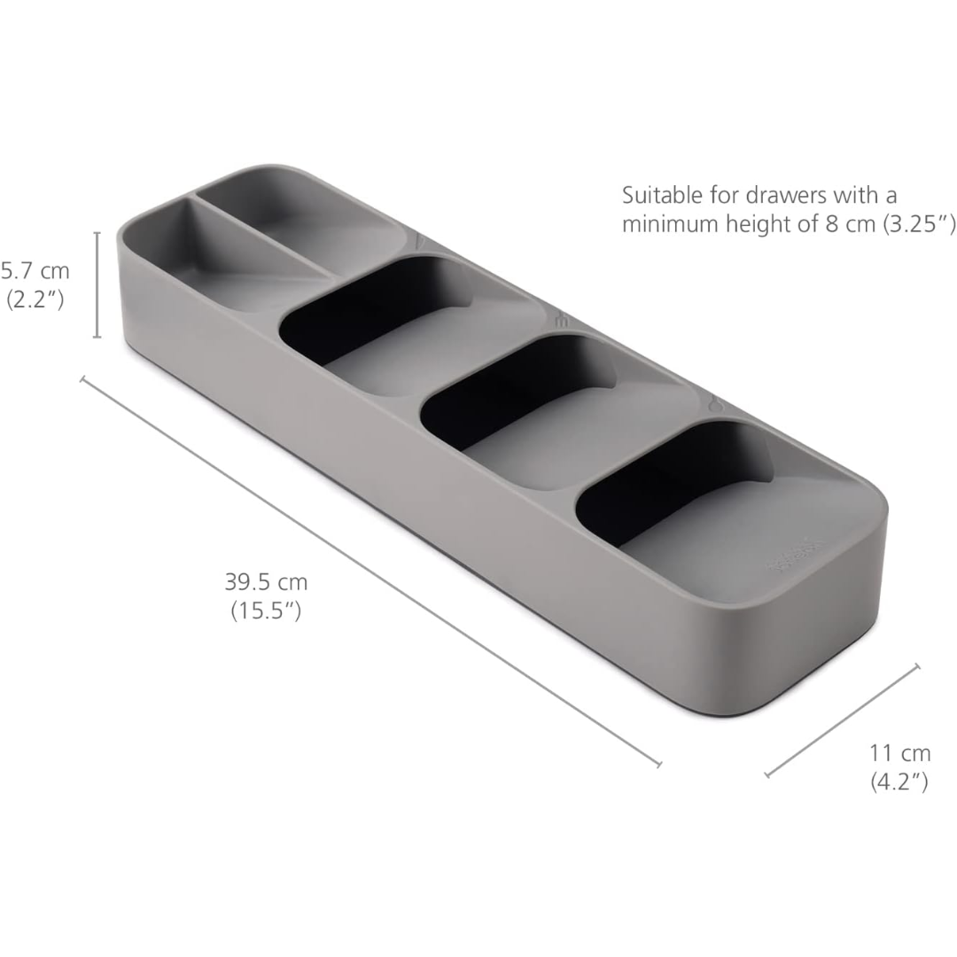 Joseph Joseph DrawerStore Cutlery Tray (Grey/Grey) - Red Rhino