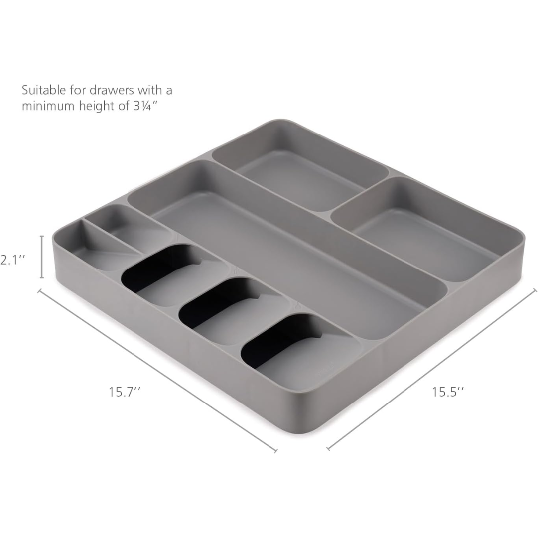 Joseph Joseph DrawerStore Cutlery Utensil Organiser (Grey) - Red Rhino