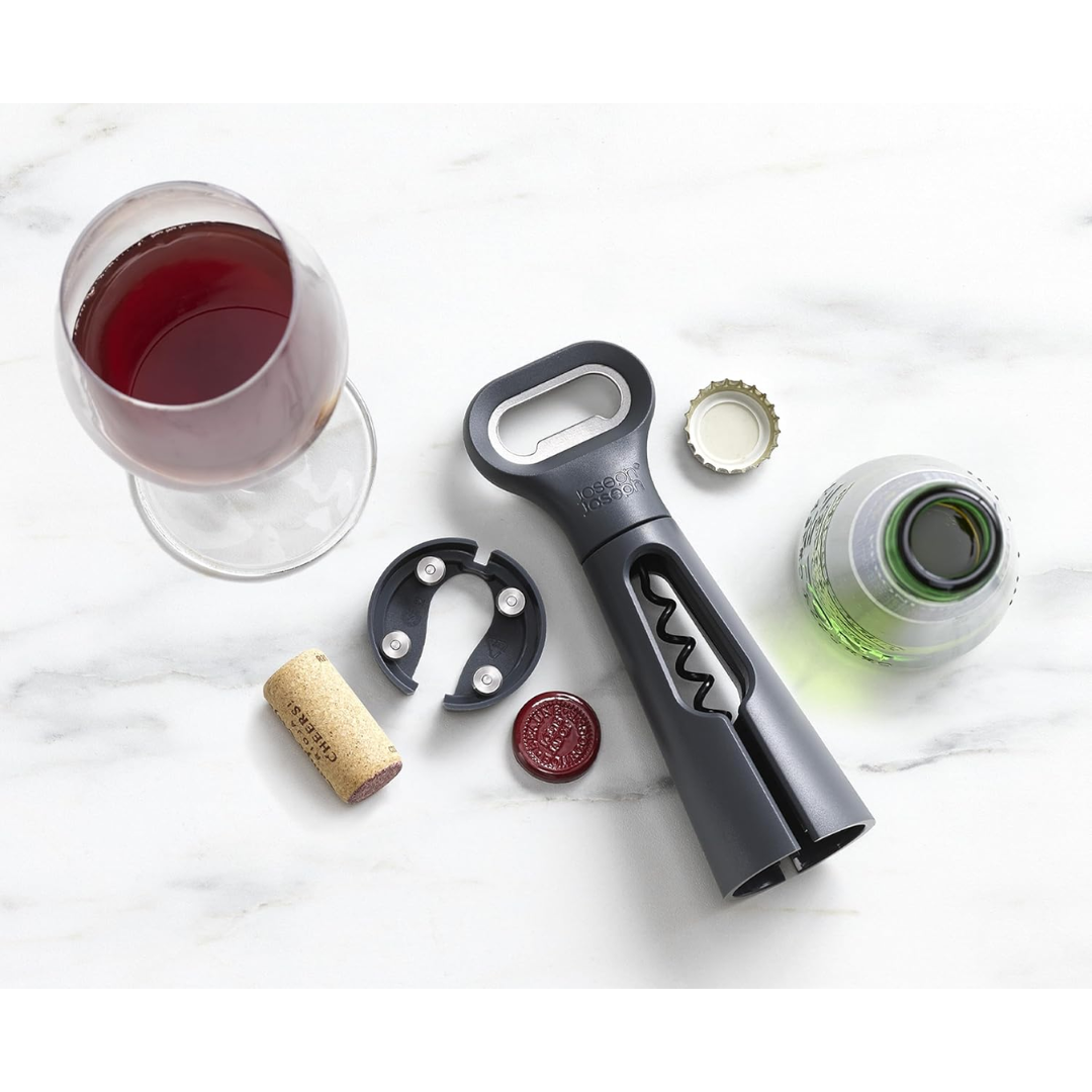 Joseph Joseph Duo 3-in-1 Corkscrew (Grey)