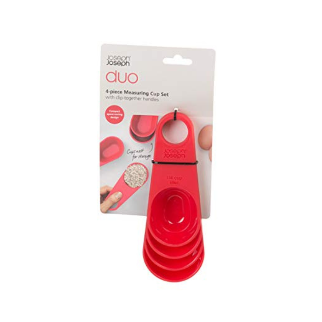 Joseph Joseph Duo 4 Piece Measuring Cup Set - Red Rhino
