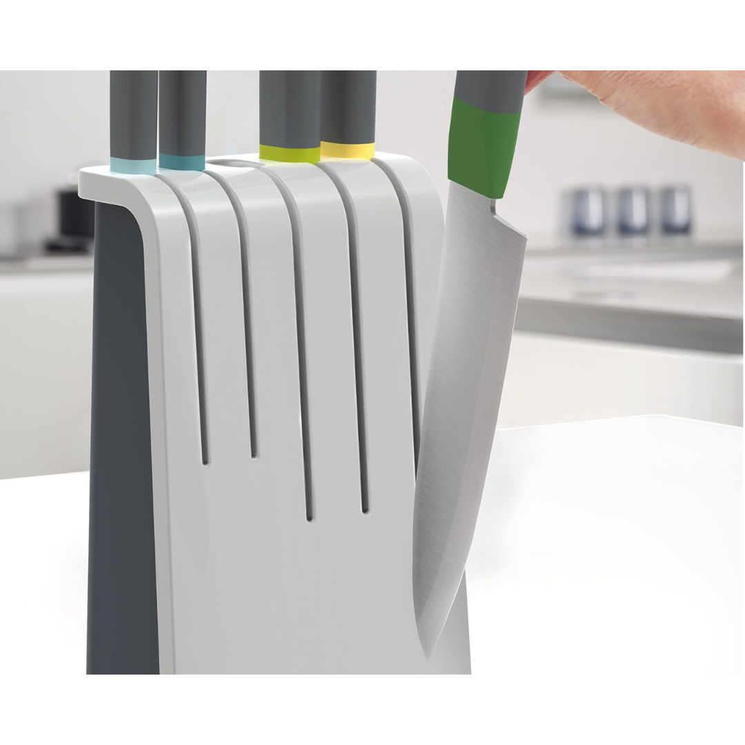 Joseph Joseph Duo 5pc Knife Block Set (Opal) - Red Rhino