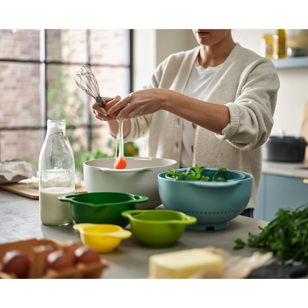 Joseph Joseph Duo 6 Piece Food Preparation Bowl Set - Red Rhino