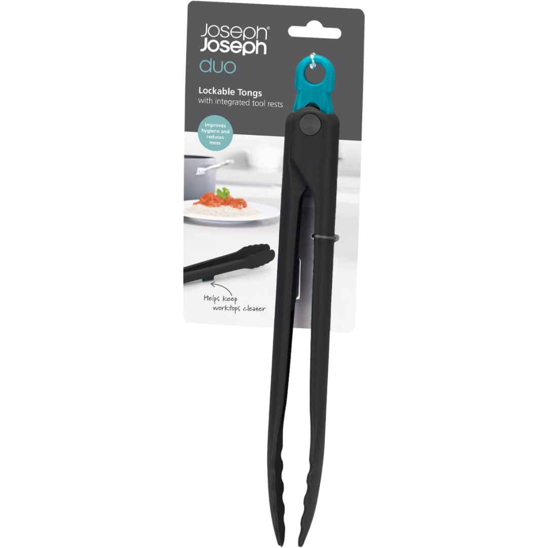 Joseph Joseph Duo Lockable Tongs- 80038 - Red Rhino