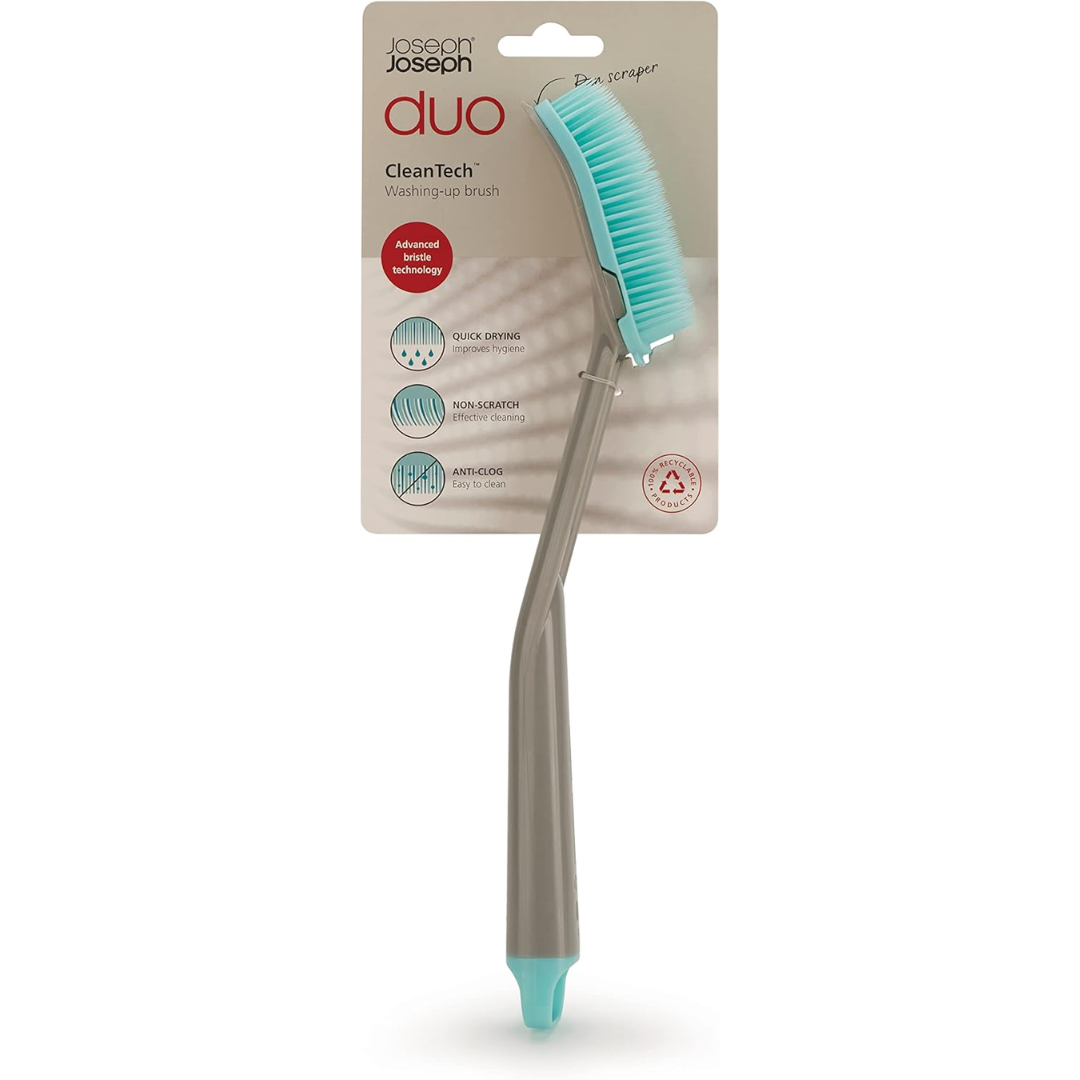 Joseph Joseph Duo Washing-up Scrubber (2-pack) - Grey/Mint 85174 - Red Rhino