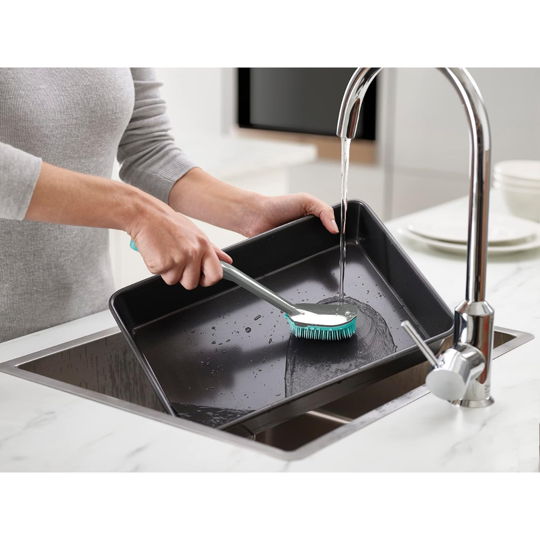 Joseph Joseph Duo Washing-up Scrubber (2-pack) - Grey/Mint 85174 - Red Rhino