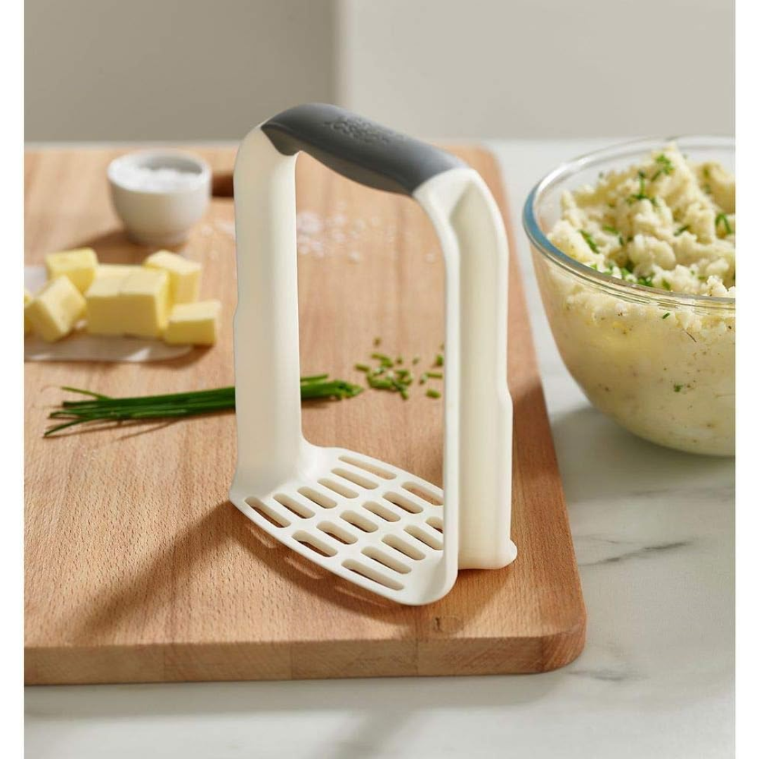 Joseph Joseph Easy-Mash Potato Masher - White - Red Rhino
