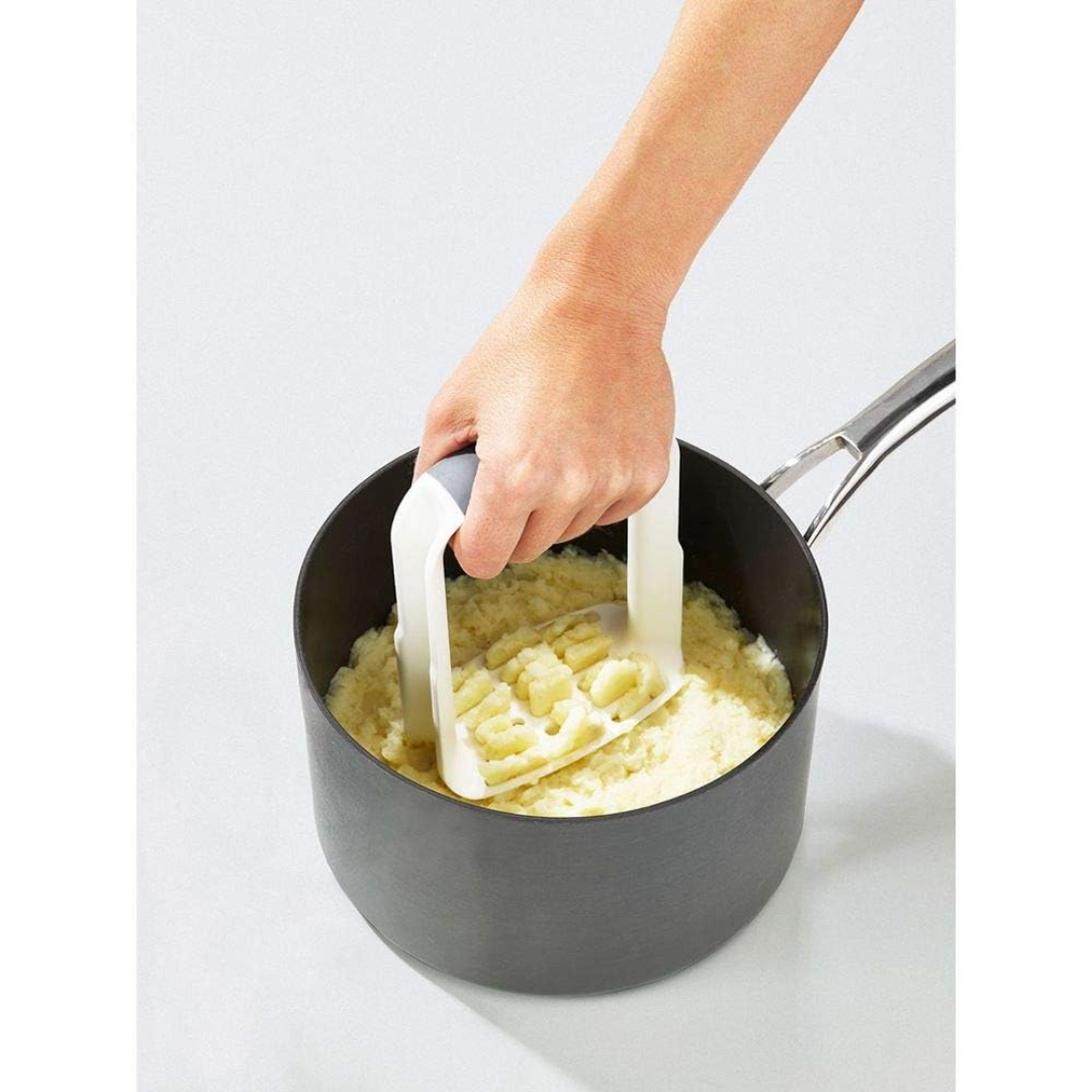Joseph Joseph Easy-Mash Potato Masher - White - Red Rhino