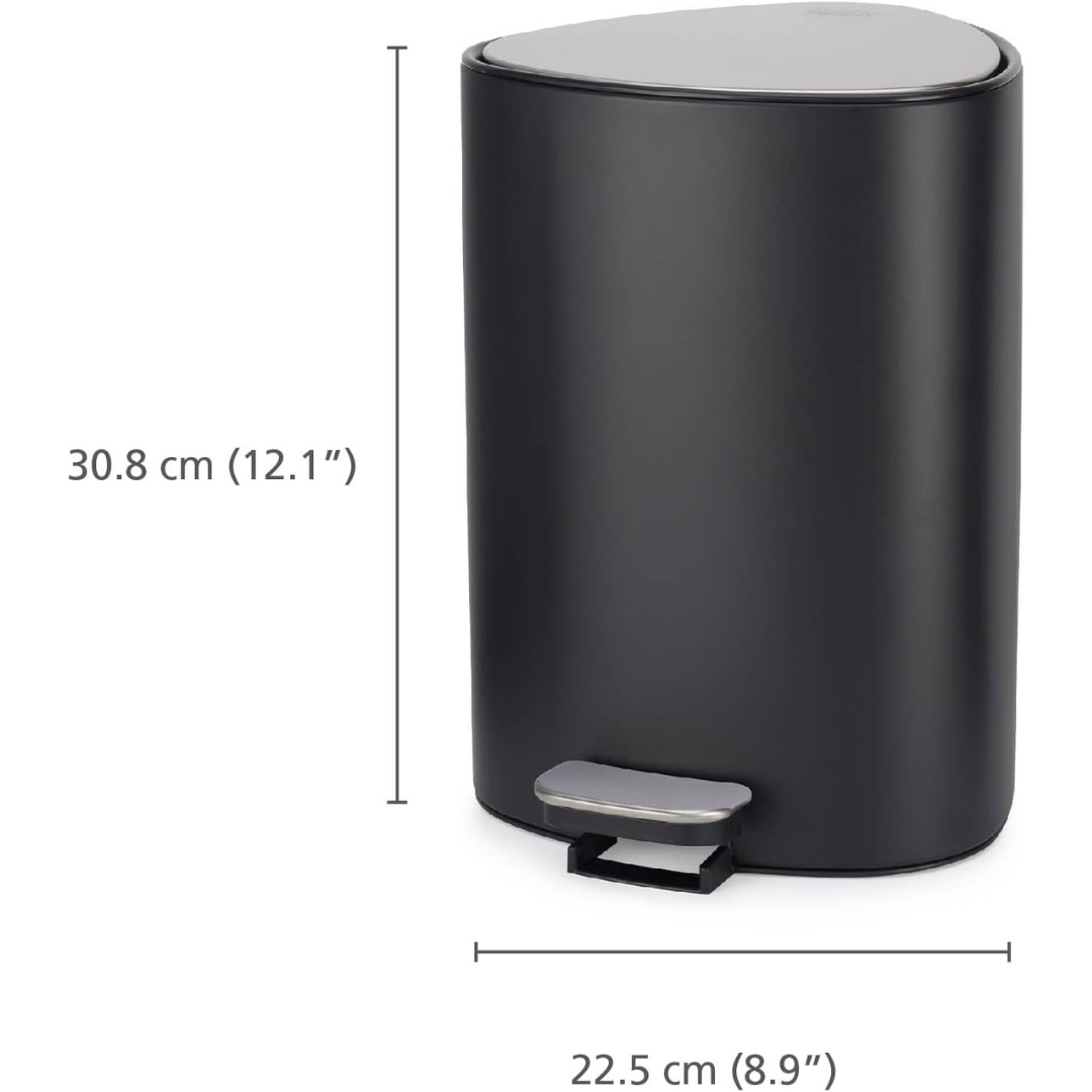 Joseph Joseph EasyStore 5L Pedal Bin (Matt Black) - Red Rhino