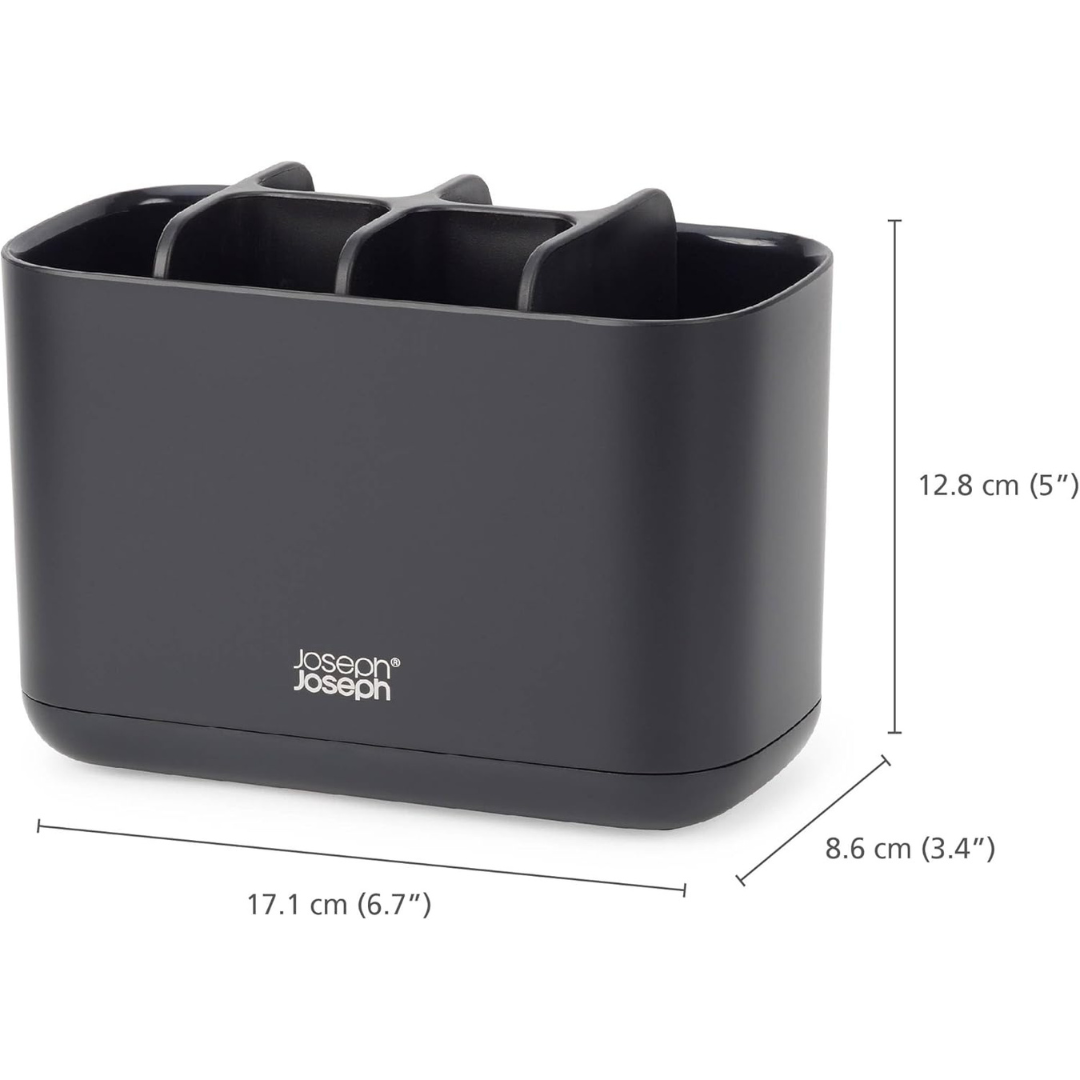 Joseph Joseph EasyStore Large Toothbrush Caddy (Black) - Red Rhino