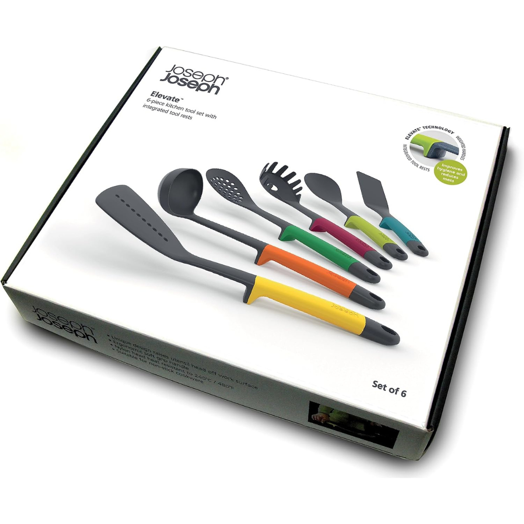 Joseph Joseph Elevate 6-piece Kitchen tool set - Red Rhino
