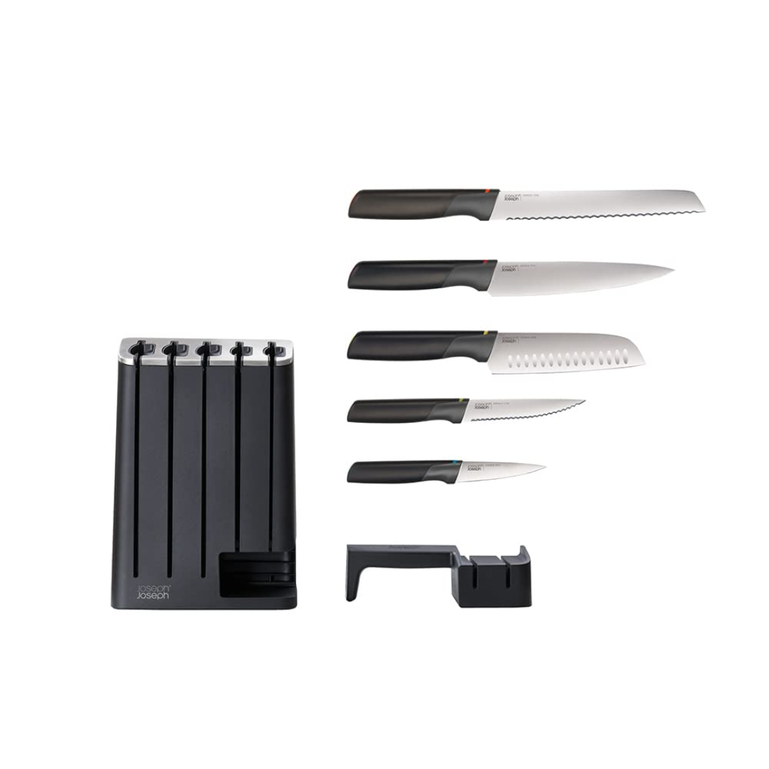 Joseph Joseph Elevate Knives SlimBlock 5-pc (Mcolor) - Red Rhino
