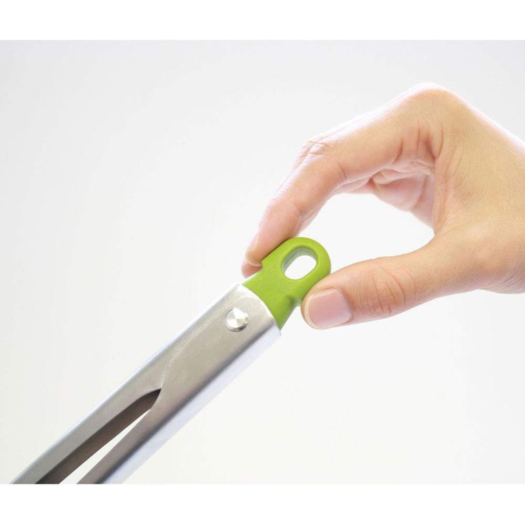 Joseph Joseph Elevate Lockable Tongs Large (Grey/Green) - Red Rhino