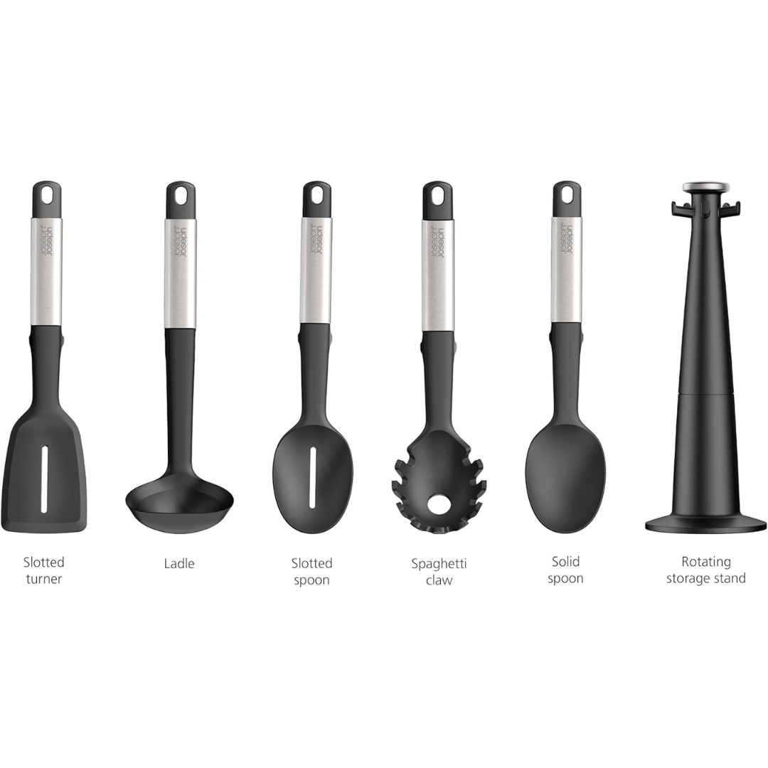 Joseph Joseph Elevate Silicone/Steel Carousel 5pc Set - Red Rhino