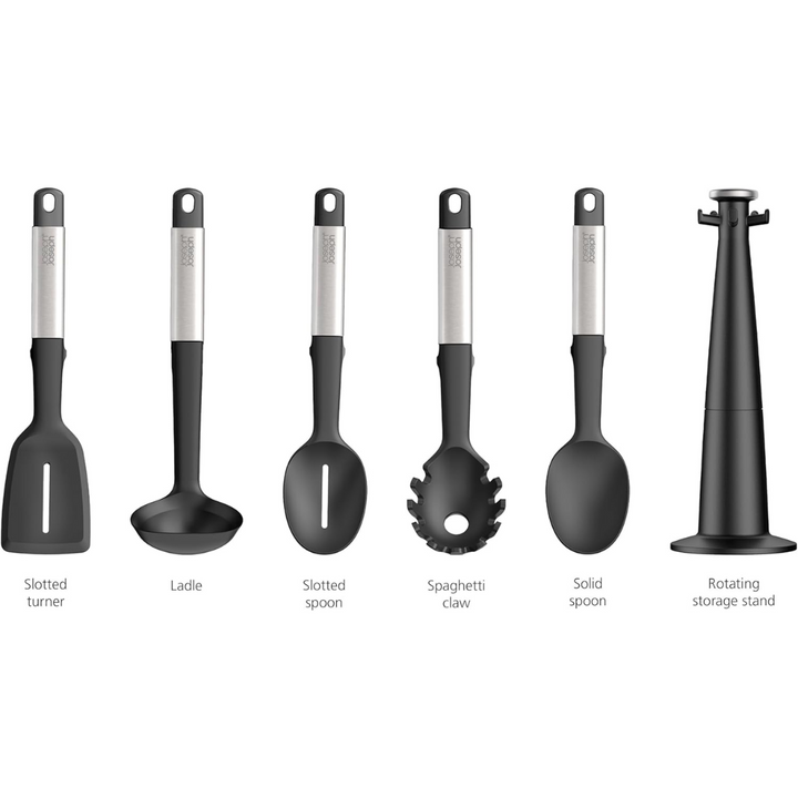 Joseph Joseph Elevate Silicone/Steel Carousel 5pc Set - Red Rhino