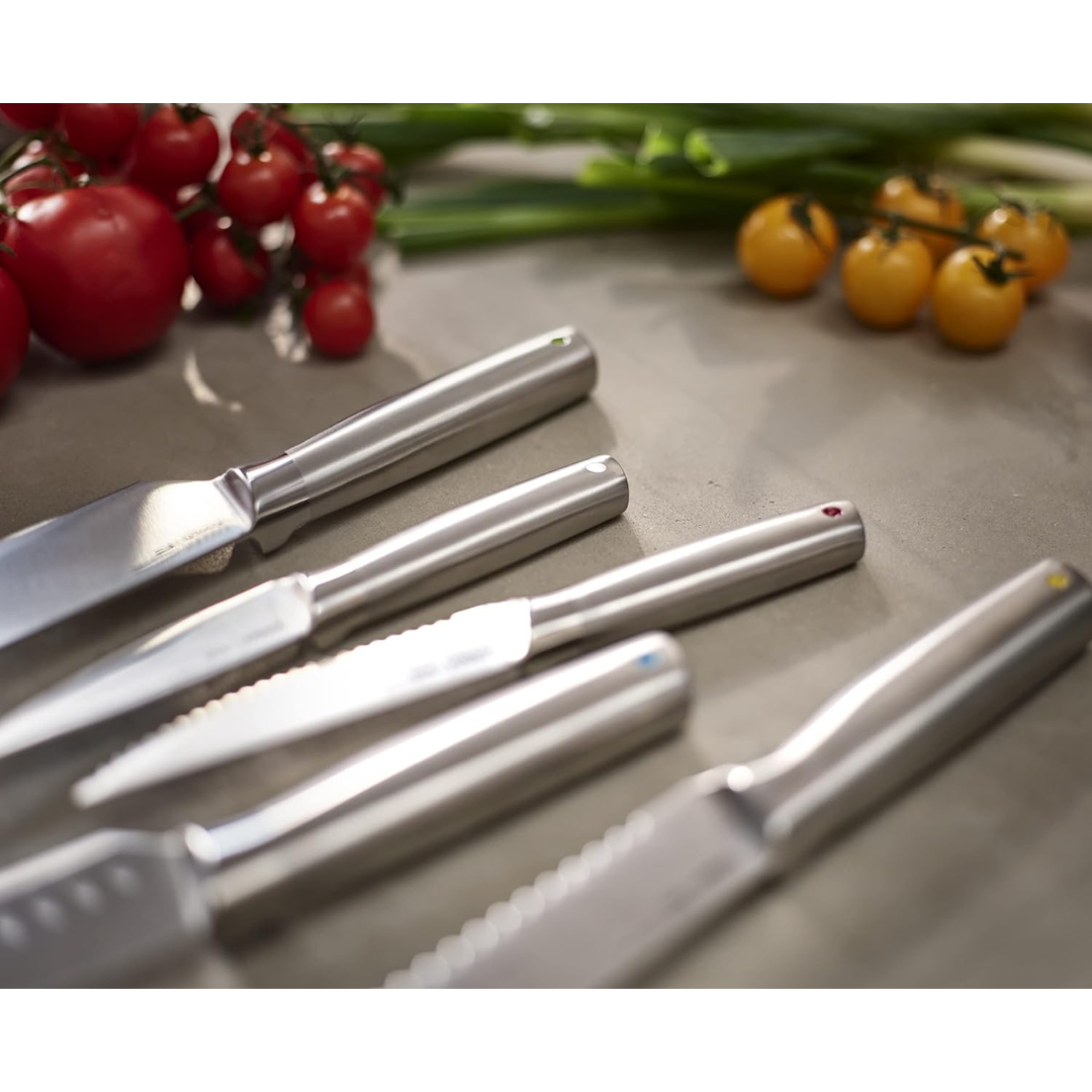 Joseph Joseph Elevate Steel Knives Carousel 5-pc Set - Red Rhino