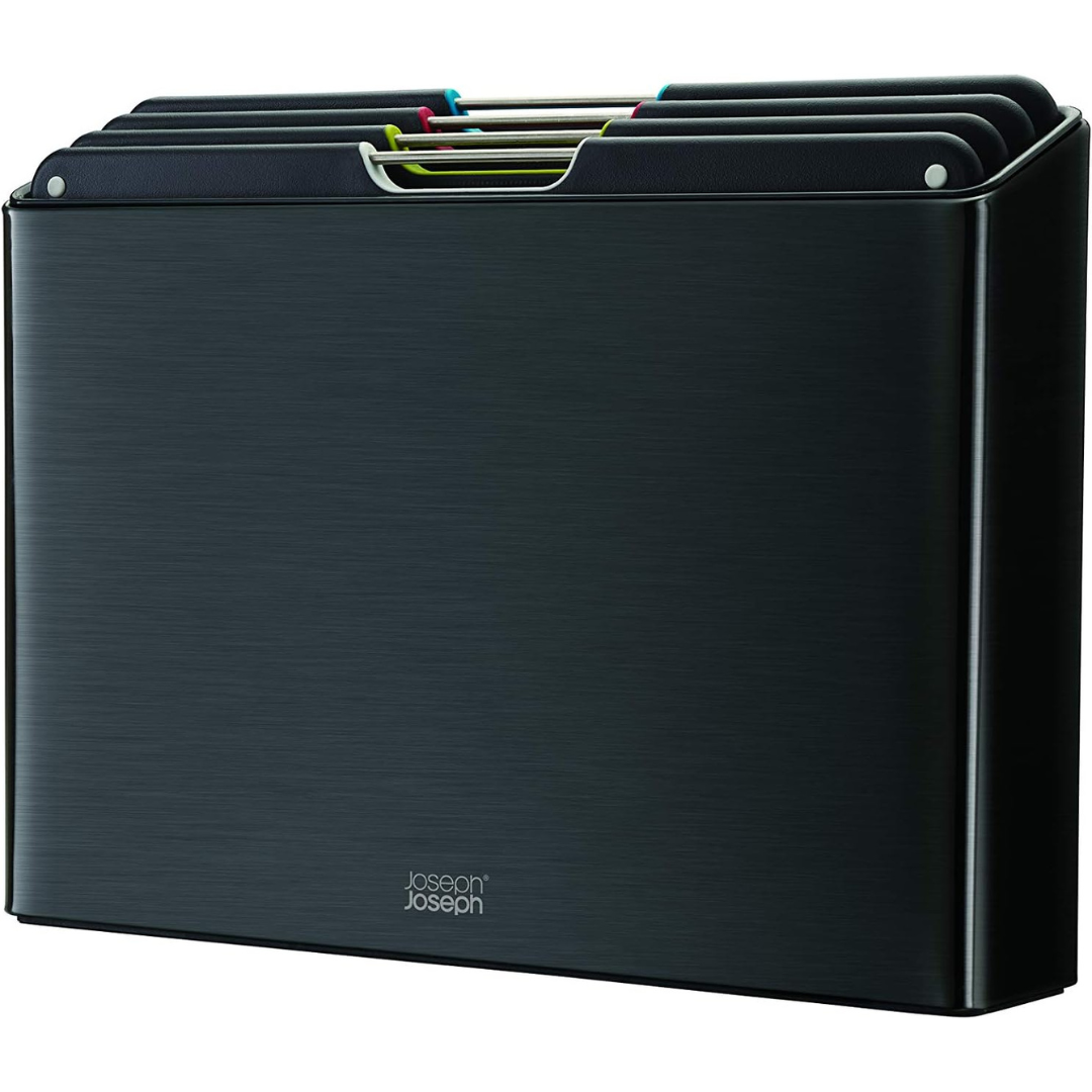 Joseph Joseph Folio Steel 4pc Board Set (C-Black) - Red Rhino