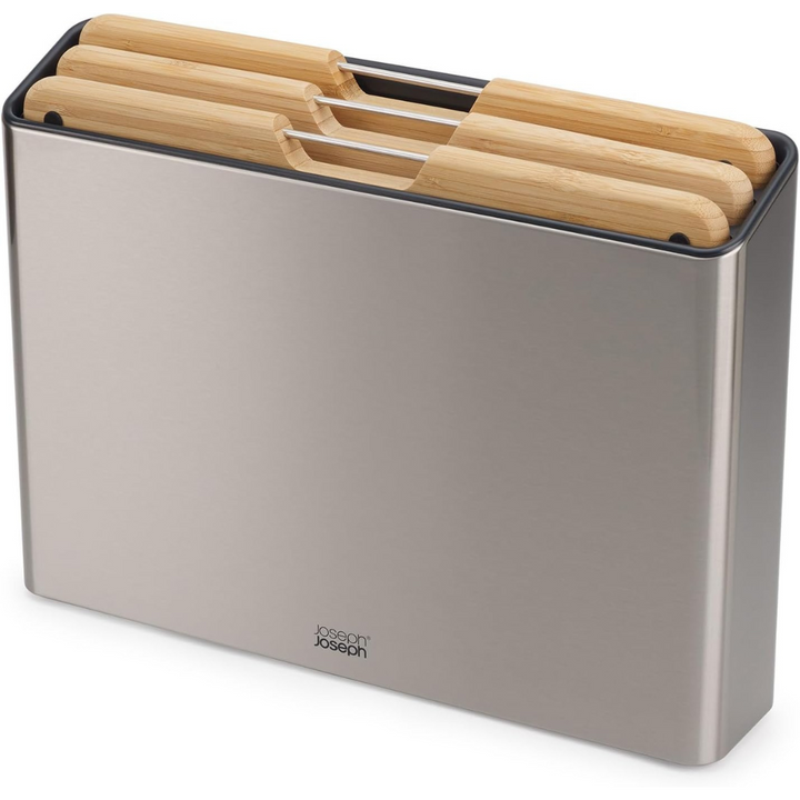 Joseph Joseph Folio Steel Bamboo 3pc Board Set (Steel) - Red Rhino