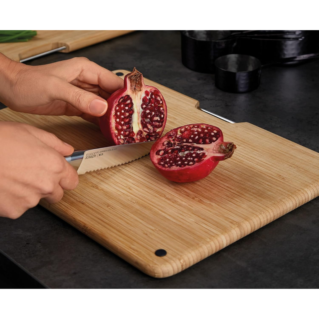 Joseph Joseph Folio Steel Bamboo 3pc Board Set (Steel) - Red Rhino