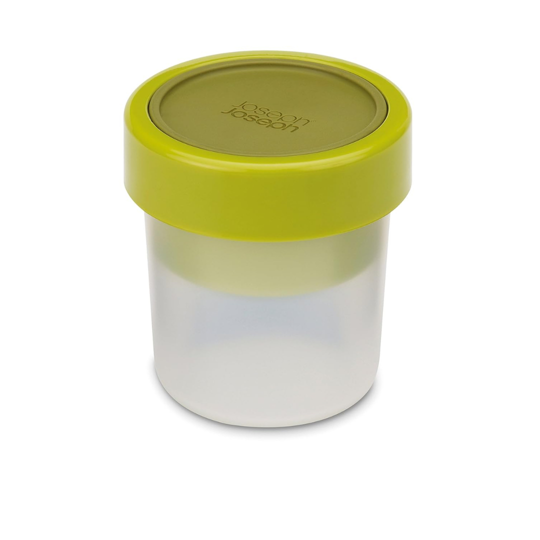 Joseph Joseph GoEat Compact 2-in-1 Snack Pot - Green - Red Rhino